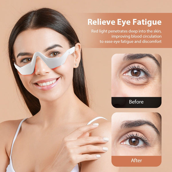 2-in-1 Red Light Therapy + EMS To Erase Eye Bags