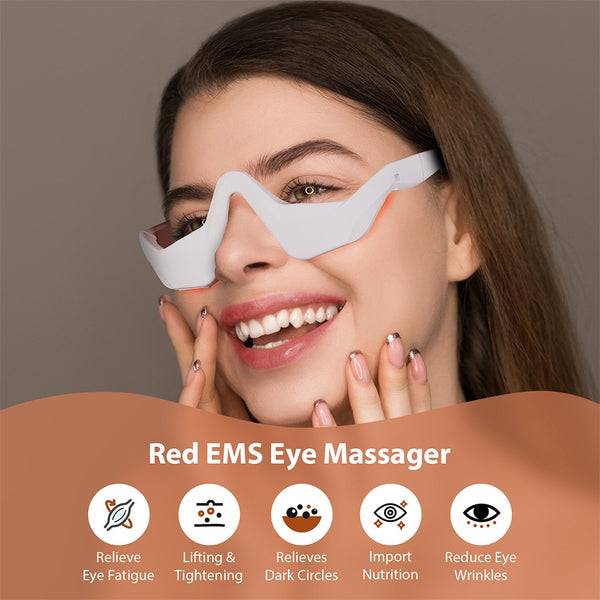 2-in-1 Red Light Therapy + EMS To Erase Eye Bags