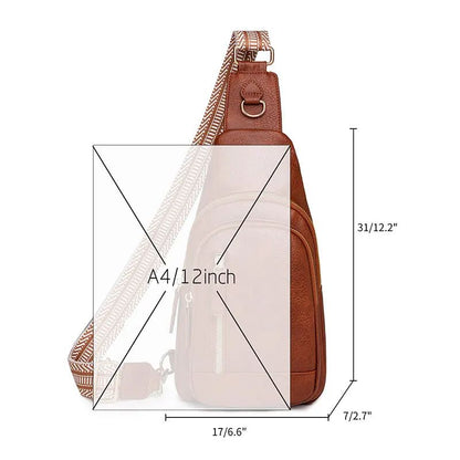 Large Capacity Soft Leather Crossbody Bag