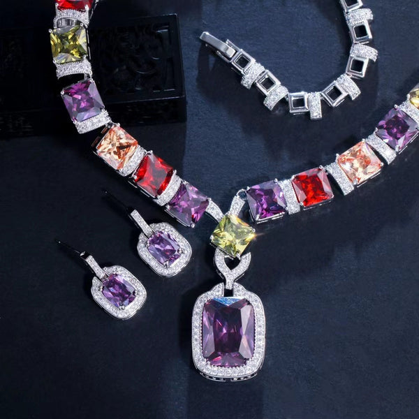 Colorful Marbella Statement Necklace