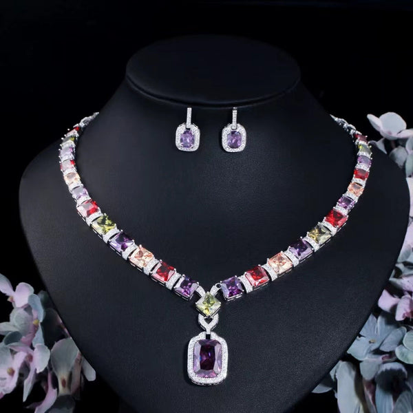 Colorful Marbella Statement Necklace