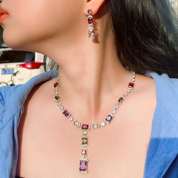 Colorful Marbella Statement Necklace