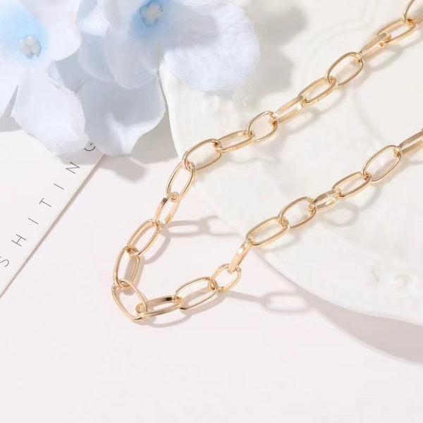 Manhattan Chain Link Statement Necklace