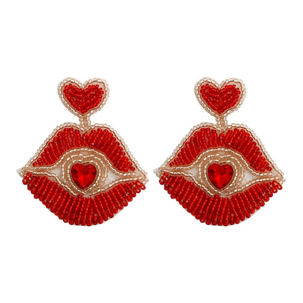 Colorful Lips Earrings