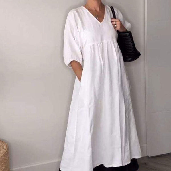 Women's V-neck casual dress