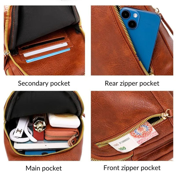 Large Capacity Soft Leather Crossbody Bag