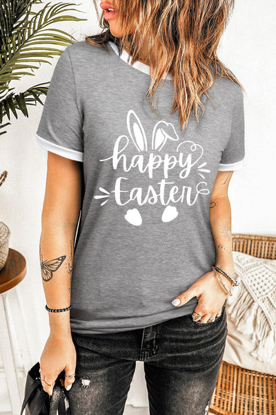 Round Neck Short Sleeve Top